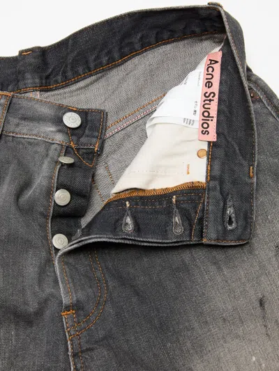 Acne Studios Denim Shoorts Loose Fit In Gray