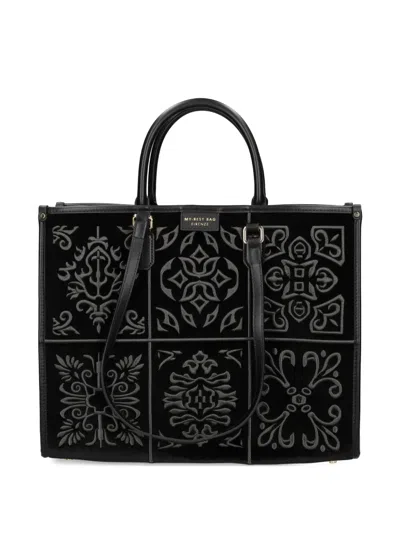 My Best Bag Patterned Tote Bag In Black