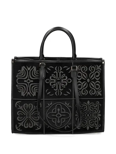 My Best Bag Patterned Tote Bag In Black