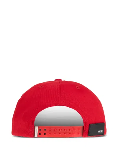 Amiri Appliqué Strap Back Hat In Red