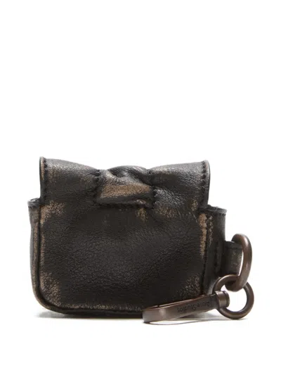 Acne Studios Multi-pocket Headphones Case In Black