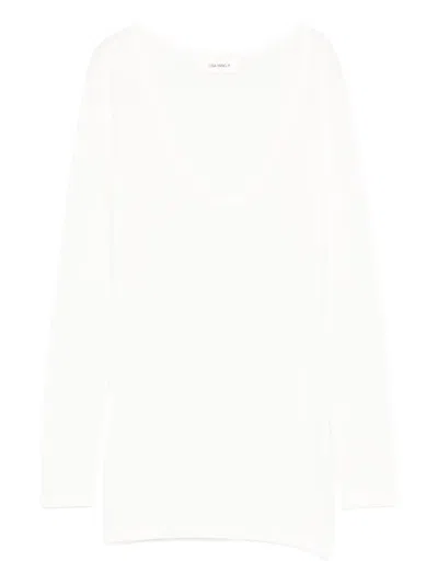 Lisa Yang Amalea Cotton And Cashmere Sweater In White