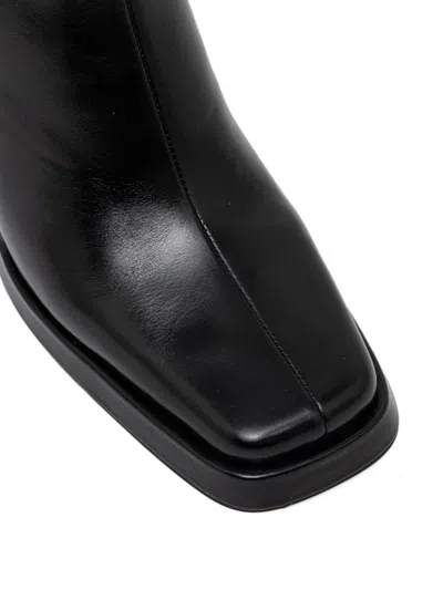 Jeffrey Campbell Maximal-3 Square-toe Knee-high Boots In Black