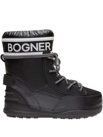 Bogner Lace-up Snow Boots In Black