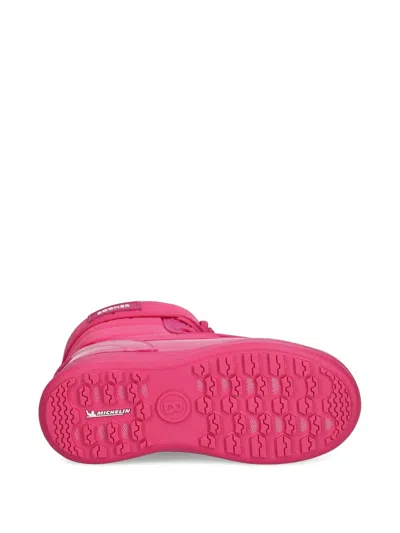 Bogner Quilted Lace-up Snow Boots In Pink