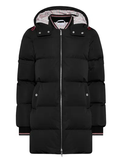Thom Browne Zip-up Padded Coat In Blue