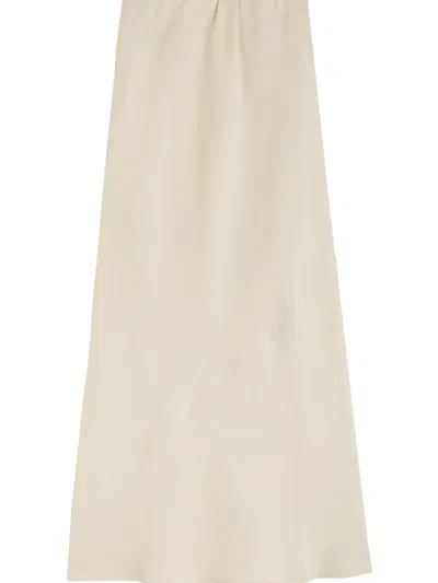 Casa Raki Camelia Linen Maxi Skirt In Neutral