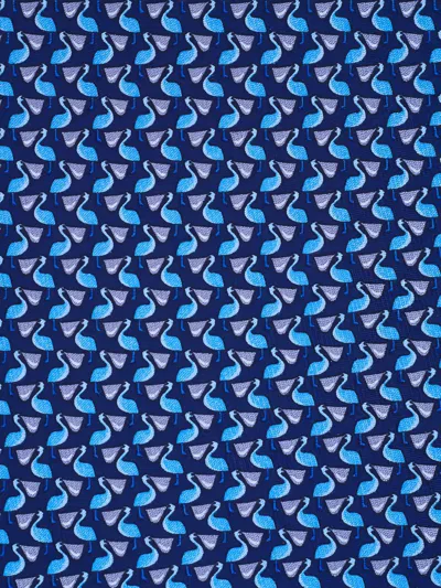 Ferragamo Patterned Tie In Blue