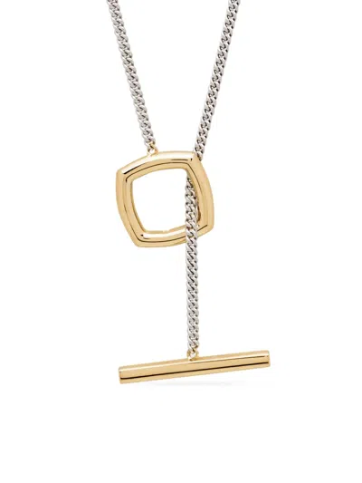 Tom Wood Square-shape Necklace In Gray