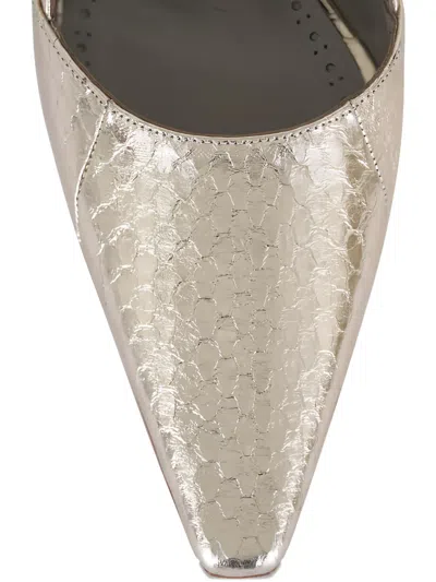 Manolo Blahnik Touki Point-toe Slingback Sandals In Multi