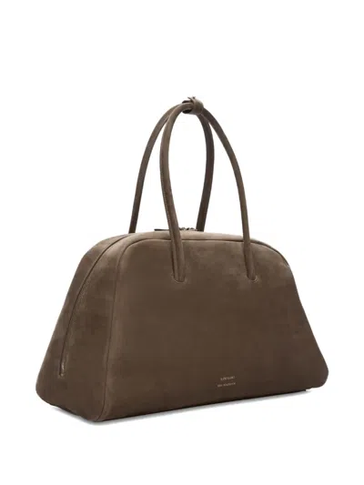 Loulou De Saison Aaja Suede Zip Tote Bag In Brown