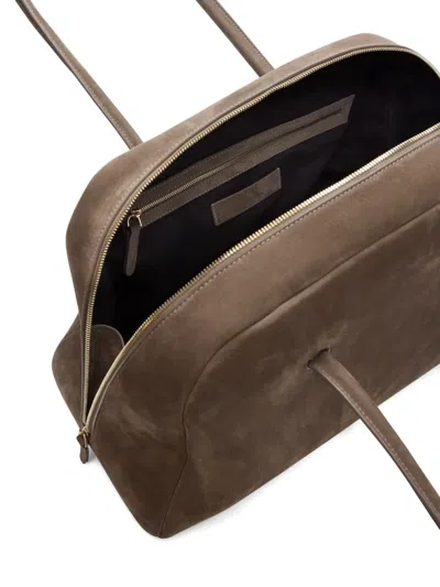 Loulou De Saison Aaja Suede Zip Tote Bag In Brown