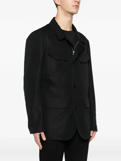 Tom Ford Flap-pocket Jacket In Black