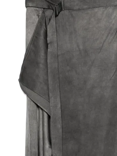 Christian Wijnants Scala Ruffle-detail Midi Skirt In Gray
