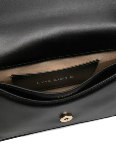 Lacoste Turn-lock Strap Mini Bag In Black