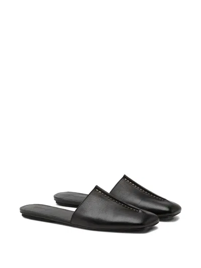 Marsèll Square-toe Mules In Black
