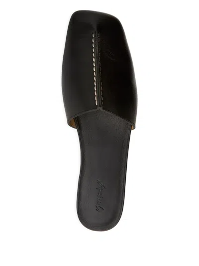 Marsèll Square-toe Mules In Black