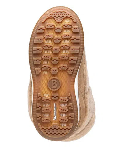Bogner Fur Lace-up Snow Boots In Brown