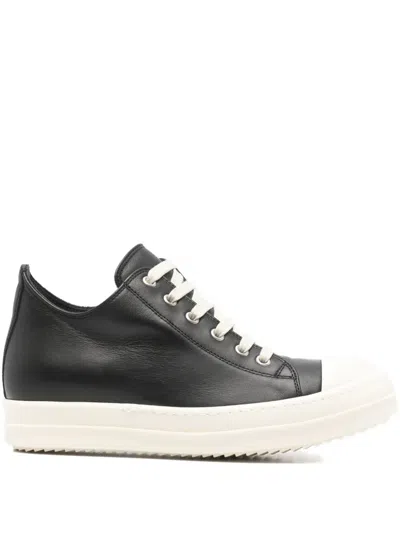 Rick Owens Women Blackwhite Lace Up Sneakers, 3.5 Luxury Sneakers For Women Darveys In Black