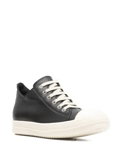 Rick Owens Women Blackwhite Lace Up Sneakers, 3.5 Luxury Sneakers For Women Darveys In Black