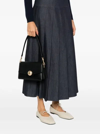 Lacoste Tennis Bliss Gold-tone Detail Mini Bag In Black