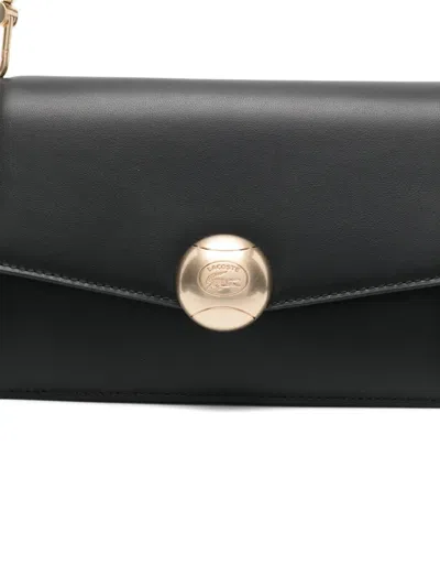 Lacoste Tennis Bliss Gold-tone Detail Mini Bag In Black
