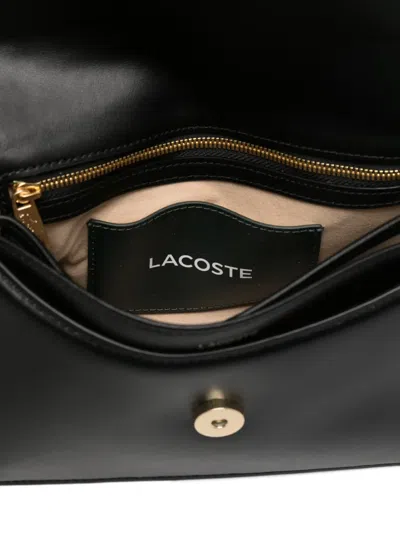 Lacoste Tennis Bliss Gold-tone Detail Mini Bag In Black
