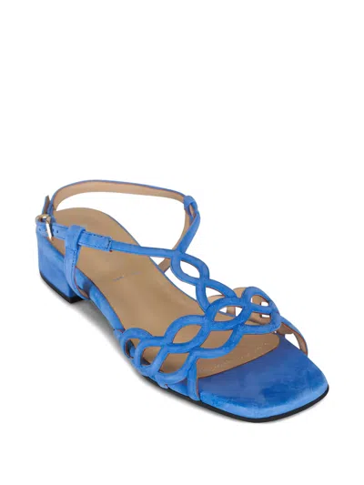 Ron White Brooke Cut-out Strap Sandals In Blue