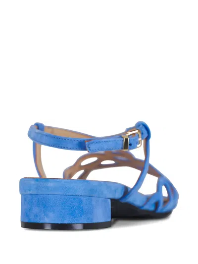 Ron White Brooke Cut-out Strap Sandals In Blue