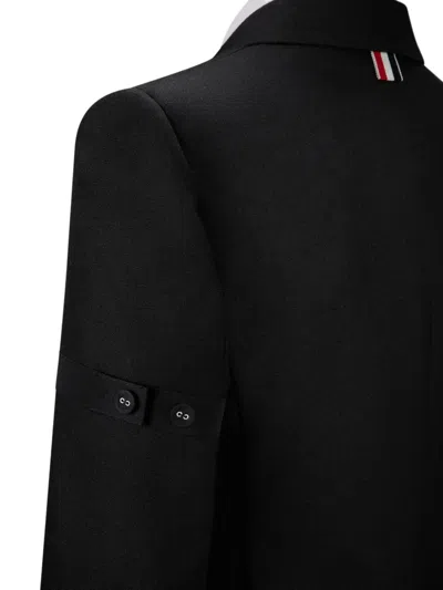 Thom Browne Button Blazer In Black