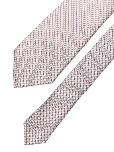 Tom Ford Patterned Tie In Gray
