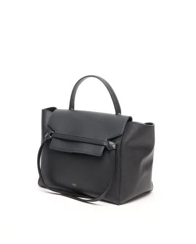 Celine Céline Grained Calfskin Mini Belt Bag In Black