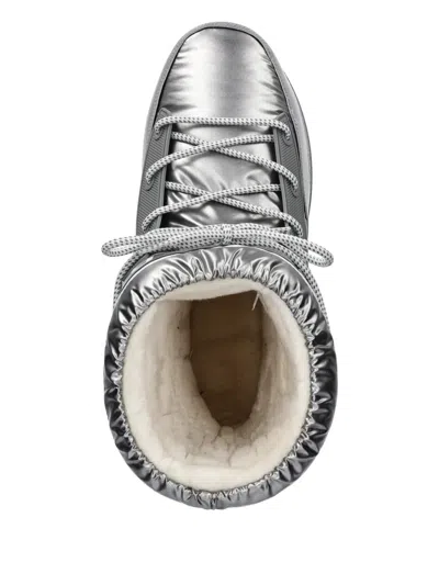 Bogner Lace-up Snow Boots In Silver