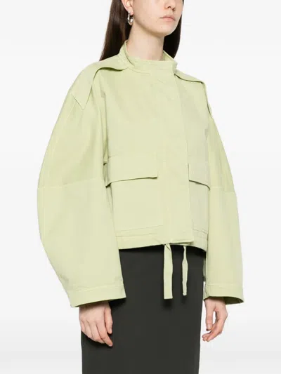 Christian Wijnants Julora Flap-pocket Drawstring Jacket In Green