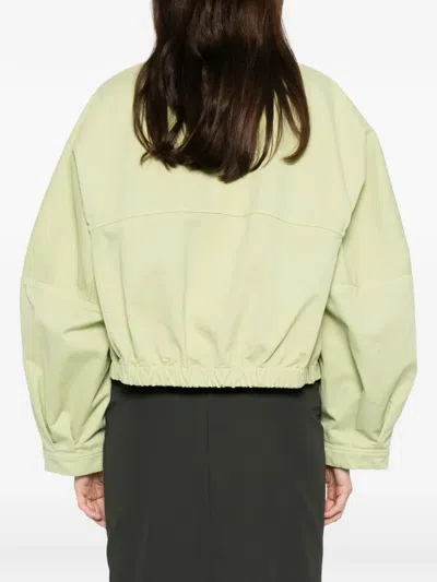 Christian Wijnants Julora Flap-pocket Drawstring Jacket In Green