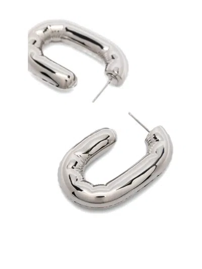 Rabanne Chunky-hoop Earrings In Silver