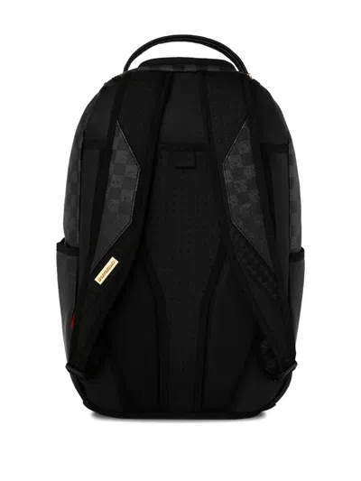 Sprayground Spritz Checkerboard Shark Backpack In Black