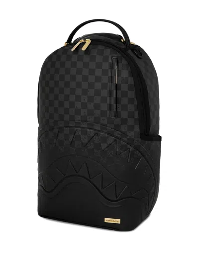 Sprayground Spritz Checkerboard Shark Backpack In Black