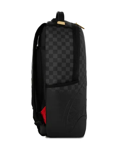 Sprayground Spritz Checkerboard Shark Backpack In Black