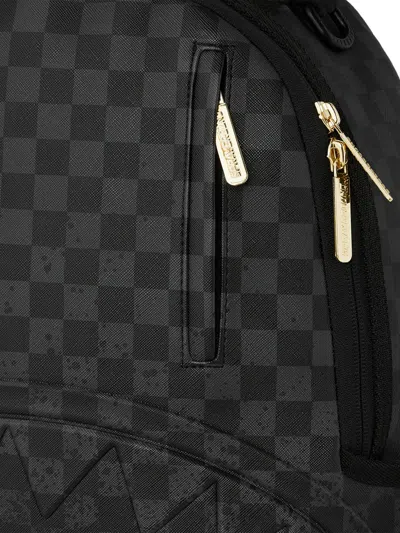 Sprayground Spritz Checkerboard Shark Backpack In Black