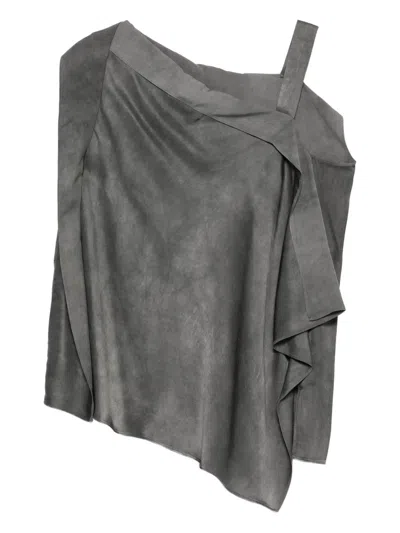 Christian Wijnants One-shoulder Top In Gray
