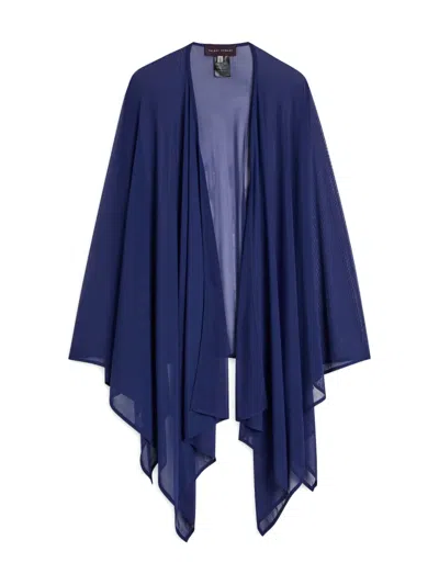 Talbot Runhof Sheer Stole In Blue