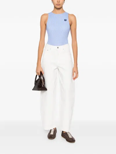 Maje Belt-loops Jeans In White