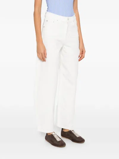 Maje Belt-loops Jeans In White