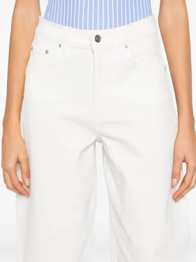 Maje Belt-loops Jeans In White