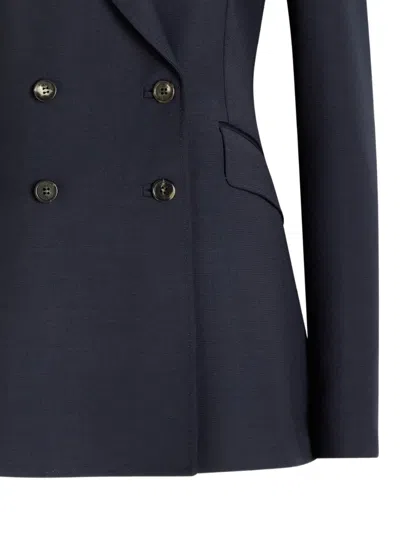 Gabriela Hearst Stephanie Double-breasted Blazer In Blue