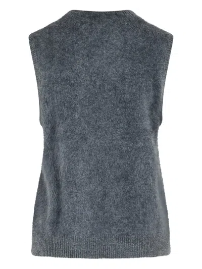 Lisa Yang Diamond Knit Vest In Multi