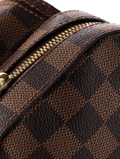 Pre-owned Louis Vuitton Geronimos Waist Bag Damier Belt Bag In Brown
