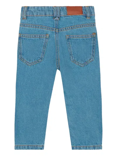 Trussardi Junior Belt Loops Jeans In Blue