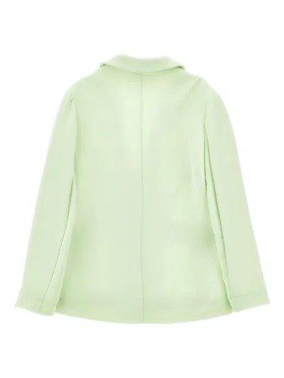 Monnalisa Flower-appliqué Blazer In Green